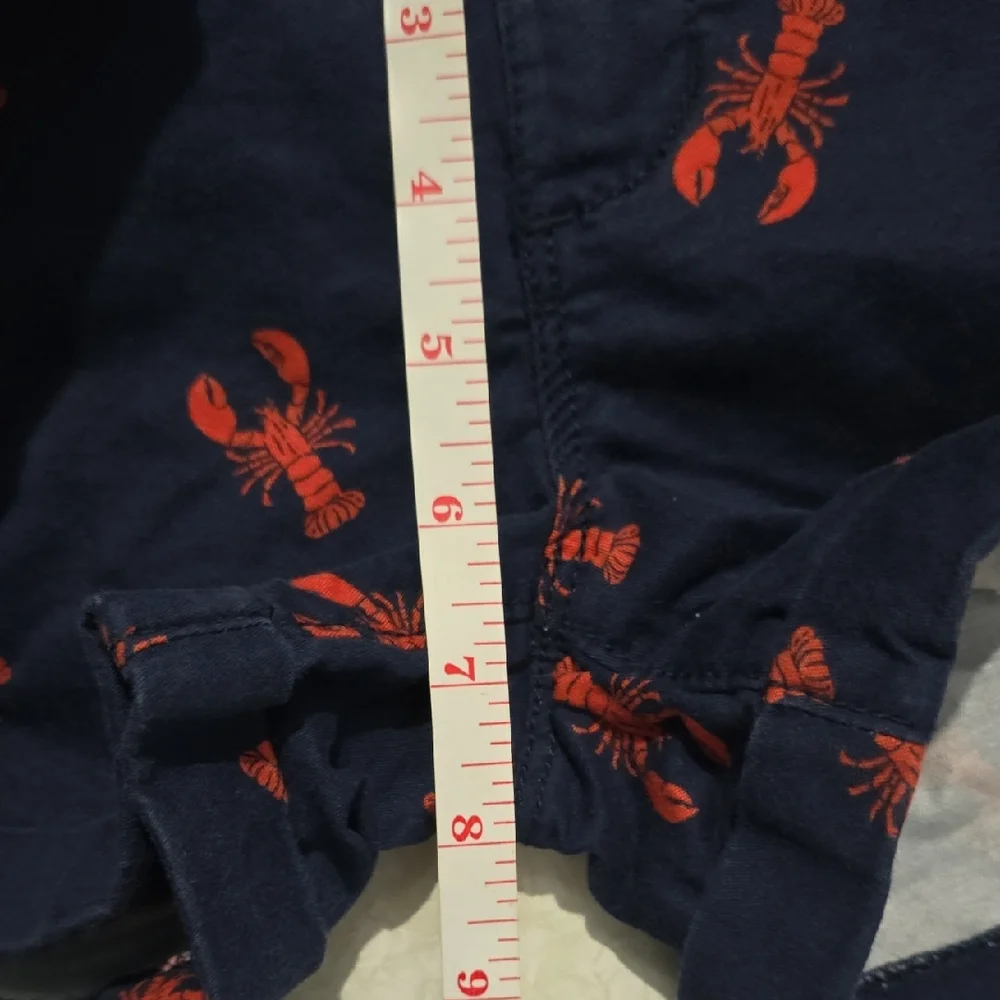Old Navy Blue and‎ Red Lobster Print Shorts